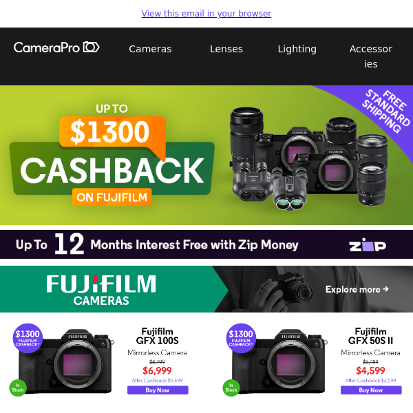 It's Not Too Late To Score a Fujifilm BF Deal with Cashback!