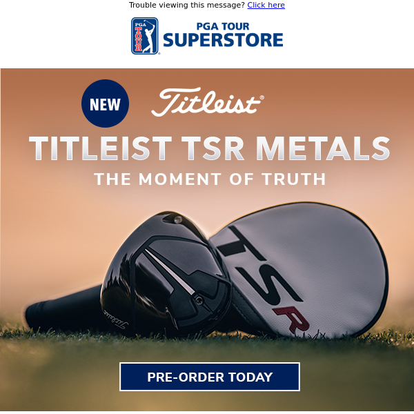 Pre-Order Your Titleist TSR Metals