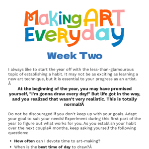 Week 2 // Meals & Snacks🥨🥞🍕// Making Art Everyday