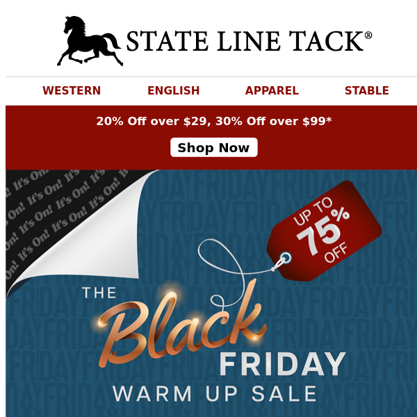 Word Around the Stable: Upgraded 30% Off + Early Holiday Deals