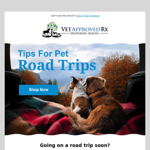 Road trip with your pet? Don't let it get hairy...