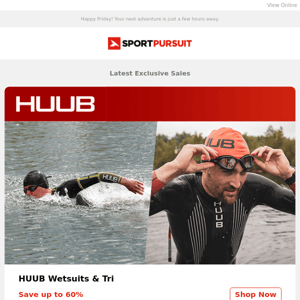 Up to 60% Off: HUUB Wetsuits & Tri | Stance - 3-For-2 | Fjern - New Products | Haven Pizza Ovens | Nasa Collection