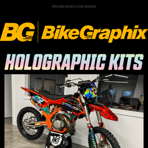 Holographic Full Custom MX Graphic Kits / Proofs in 2-3 Days!