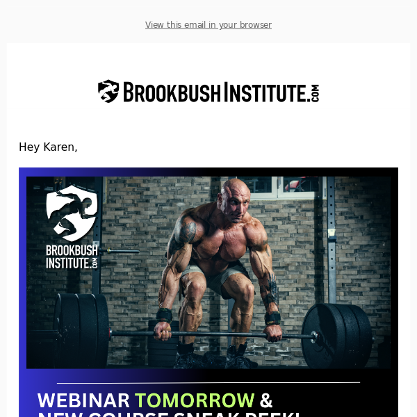 [Webinar Tomorrow] Acute Variables: Load (Weight, Resistance, Intensity)