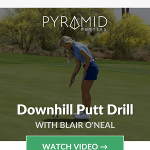 New video 🎥 Downhill putt drill