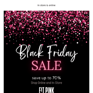 Pink and On Sale