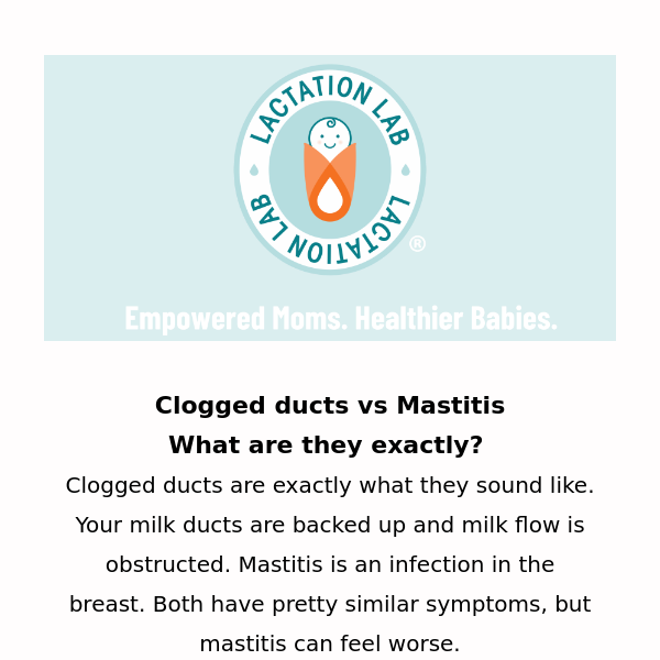 Mastitis Vs Clogged Ducts Whats The Difference 🤔 Heres Everything You Need To Know