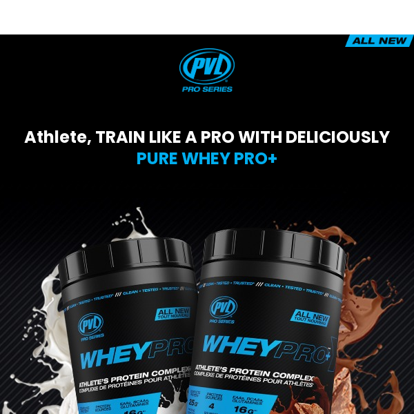 💪🏾🏃🏾‍♂️ Train Like A Pro with New WHEY PRO+