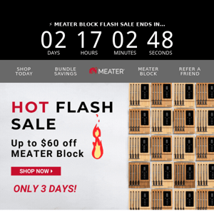 ⚡Flash Sale Alert: Up to $60 Off MEATER Block!