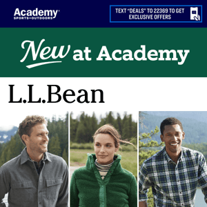 New at Academy: L.L.Bean Styles