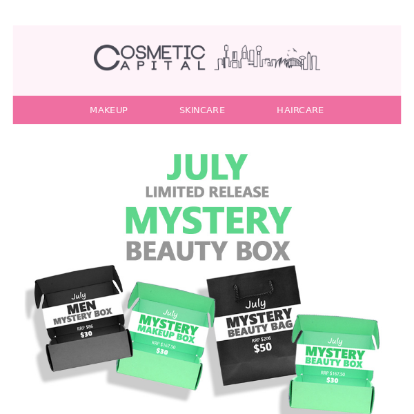 July Mystery Beauty Boxes Are Live!  🎉