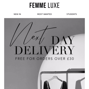 Free Next Day Delivery