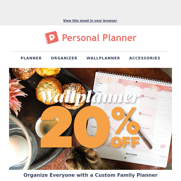 20% off Family Wall Planners 🗓