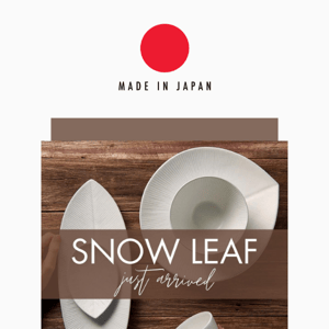 Snow Leaf | Organic Shapes from Japan