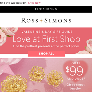 Perfectly priced presents for Valentine’s Day >>