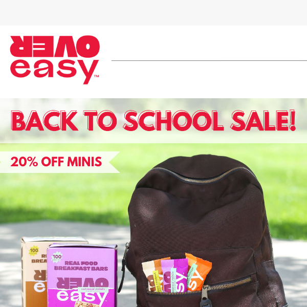Start the school year with 20% off 📚