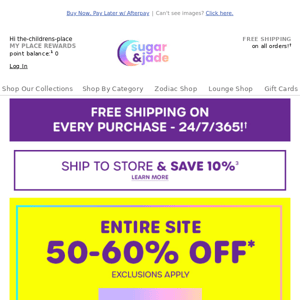 SITEWIDE: 50-60% OFF