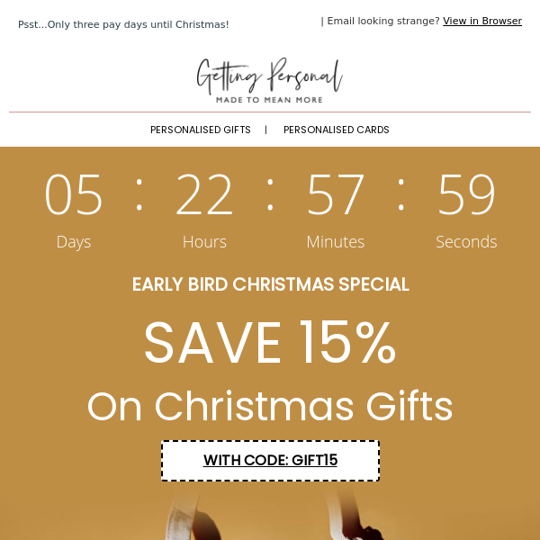 Save 15% on Christmas Gifts🎅