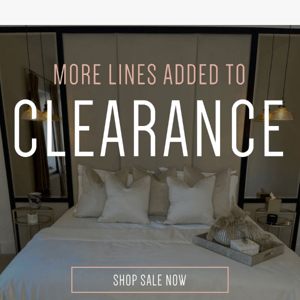More Lines Added to Clearance!