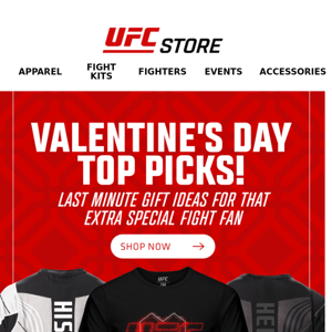 Last Minute Valentine's Day Gift Ideas for Fight Fans!