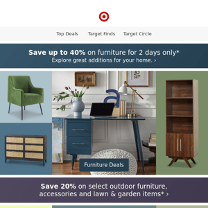 Up to 40% off furniture for a limited time🚨