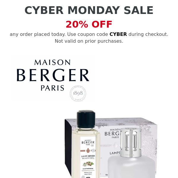 Lampe Berger Cyber Monday Sale