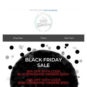 🖤 Black Friday IS HERE