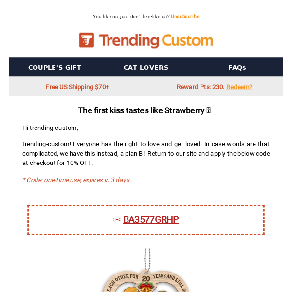 Trending Custom - Latest Emails, Sales & Deals