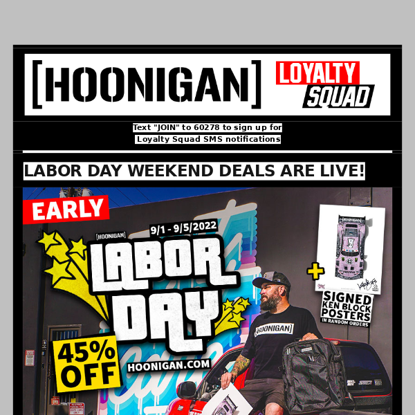 EARLY LABOR DAY DEALS