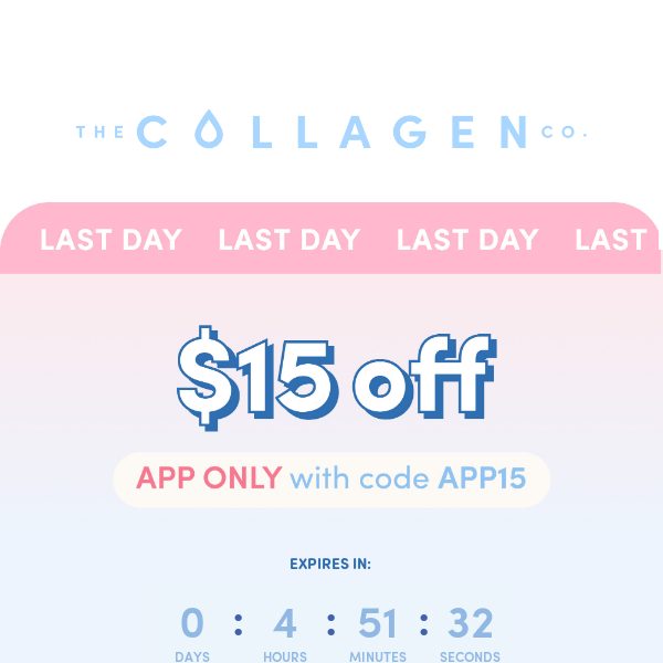 Last Chance The Collagen Co. 🚨 Get $15 off