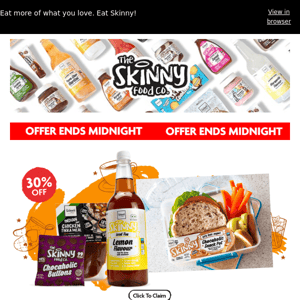 The Skinny Food Co, 30% Off New Collection!