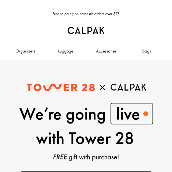 We're going LIVE with Tower 28