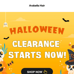 Halloween Clearance Starts Now!