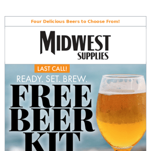 Your Free Beer Kit is Getting Away 🍺