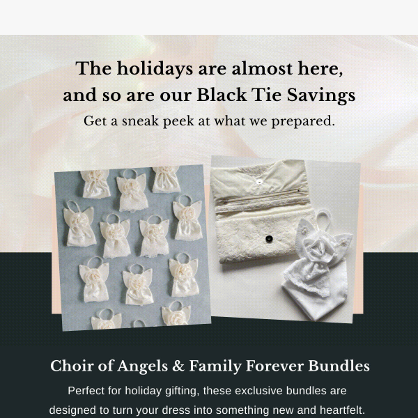 Your Exclusive Preview: Black Tie Holiday Bundles