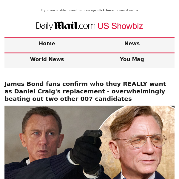 James Bond fans confirm who they REALLY want as Daniel Craig's replacement - overwhelmingly beating out two other 007 candidates
