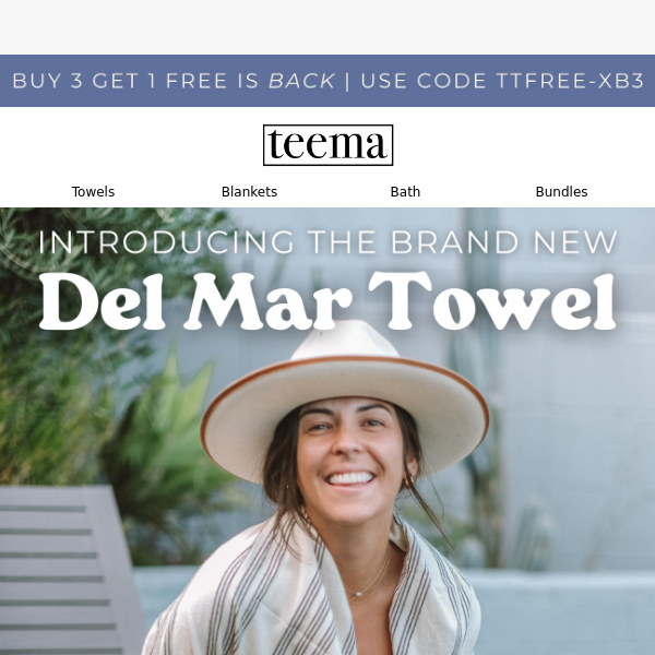 🚨 We Just Launched The *Cutest* New Towel 🤩 Shop The Del Mar Now 🎉