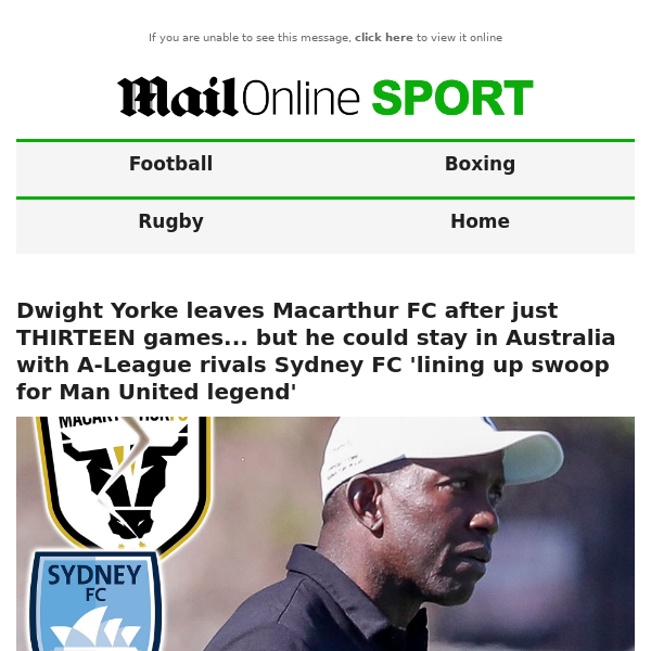 A-League Men's 2022-23: Dwight Yorke's attack mission as manager of Macarthur  FC