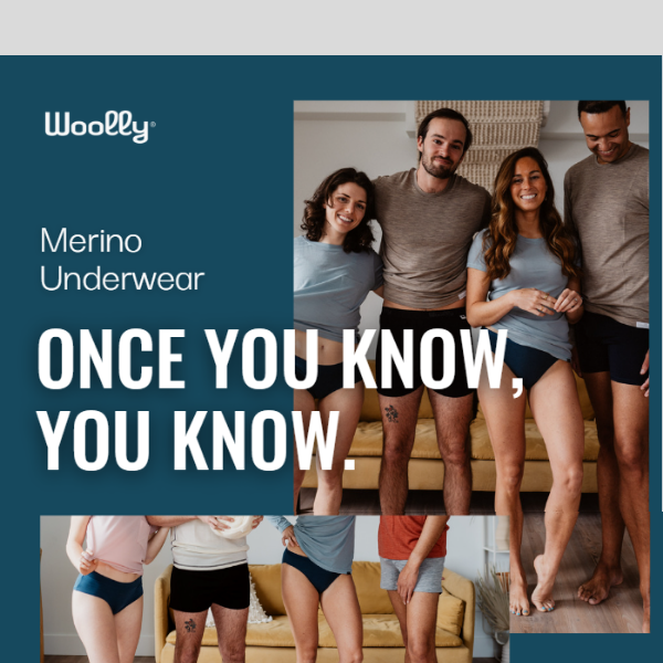 Merino Underwear. Once you know, you know.