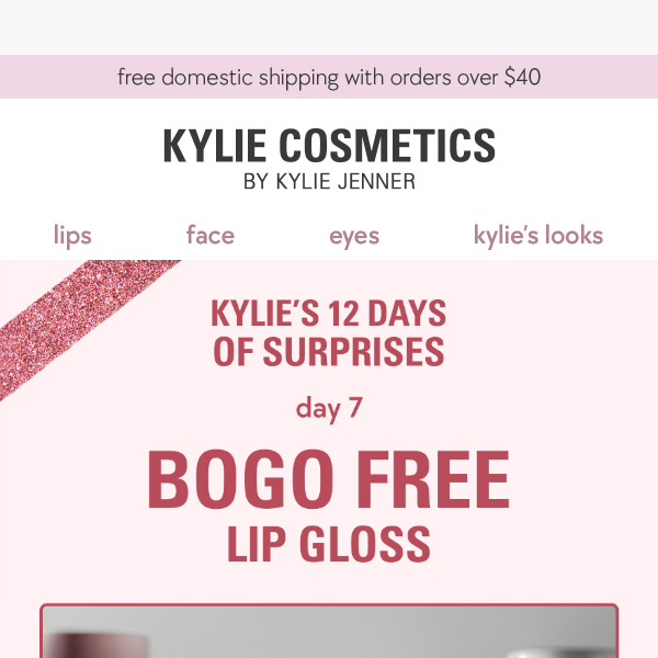 hurry! free lip gloss ends TONIGHT!