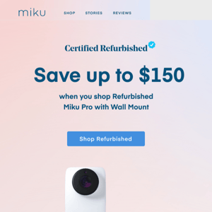 The Refurbished Miku Pro Smart Baby Monitor - Save up to $150