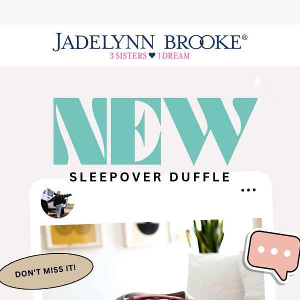 ✨Introducing our New Sleepover Duffle!