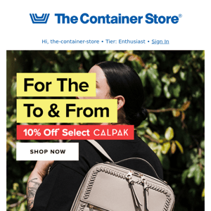 10% Off Select Calpak: Back To School In Style