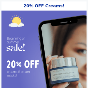 20% OFF Summer Treat!😍