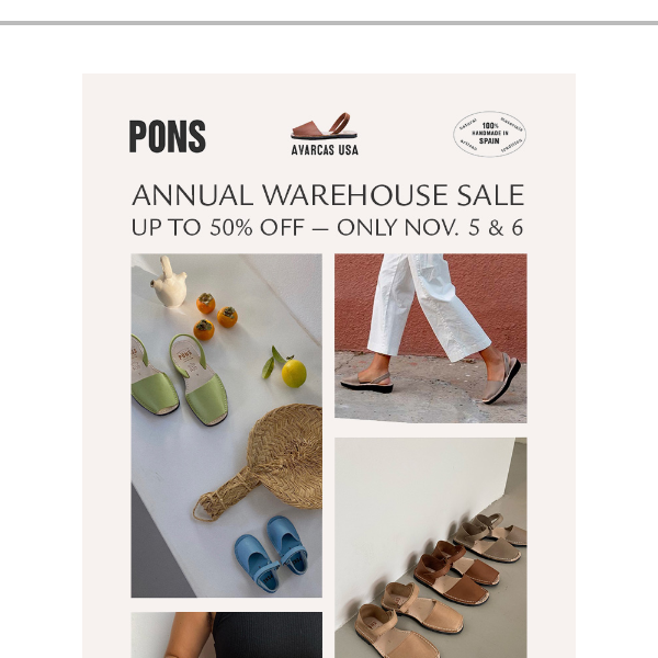Warehouse Sale 〰️ Up to 50% off