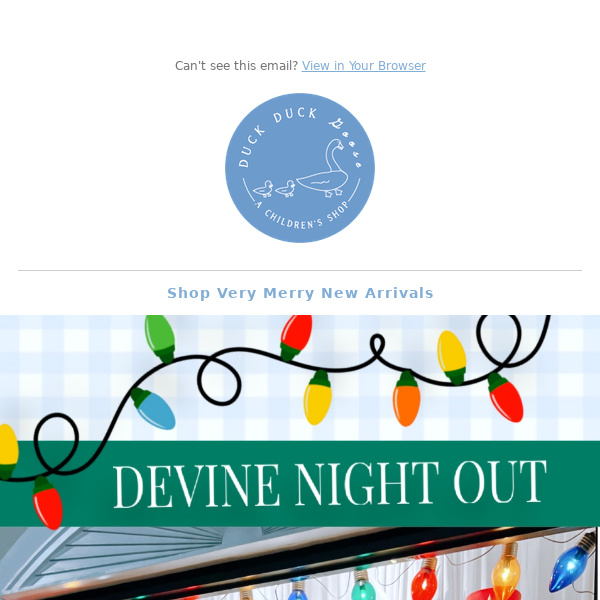 🎄 Today is the day! Devine Night Out!! 🎄