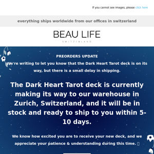 Your Dark Heart Tarot Deck Is Almost Here!