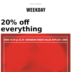 ⚡ 20% off everything ⚡ Flash Deal ⚡
