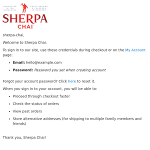 Welcome to Sherpa Chai