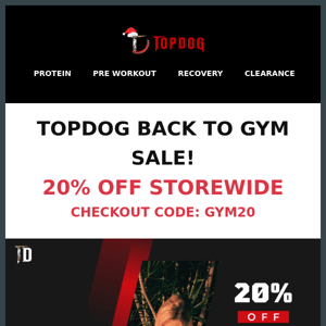 20% Off Back To Gym Sale! This Weekend Only 👻